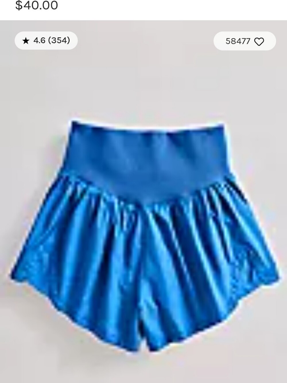 Free People Carpe Diem Short - XL NWT Light COBALT